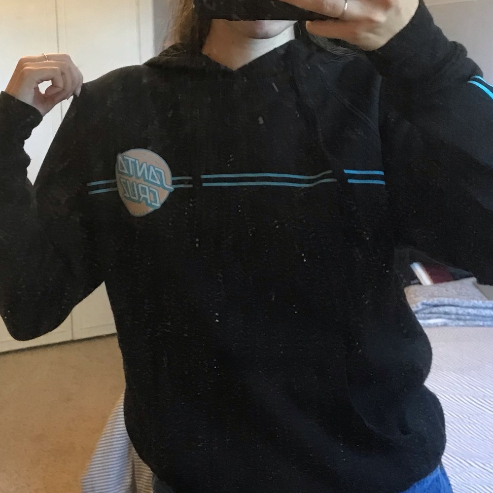 Black Santa Cruz Hoodie